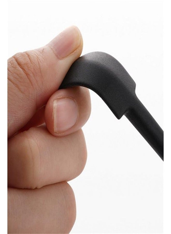 Onprix 2 in 1 Mini Silicone Spatula Spoon Last Drop Bottle Scraper for Jar Cosmetic Tool Kitchen Accessories (Black Color, 3 Pcs) - Image 3